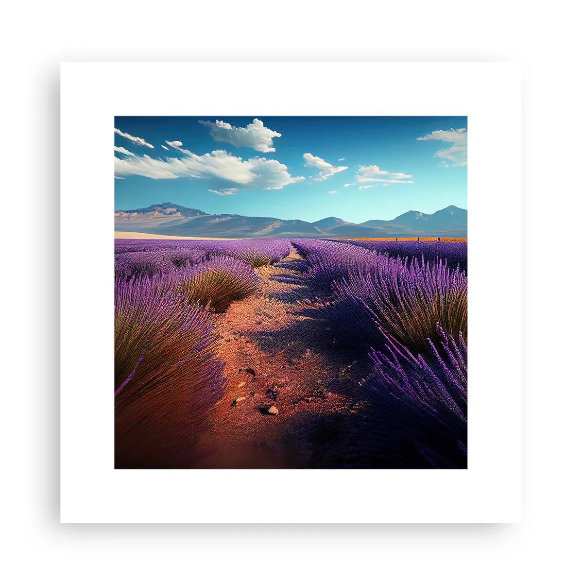 Poster - Fragrant Fields - 30x30 cm