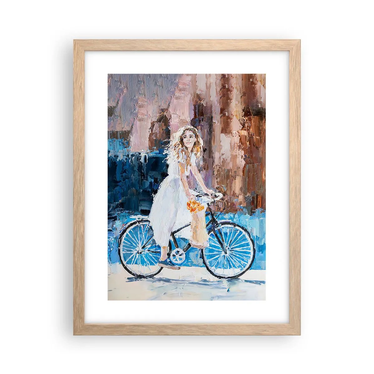 Poster in light oak frame - Morning Joy - 30x40 cm