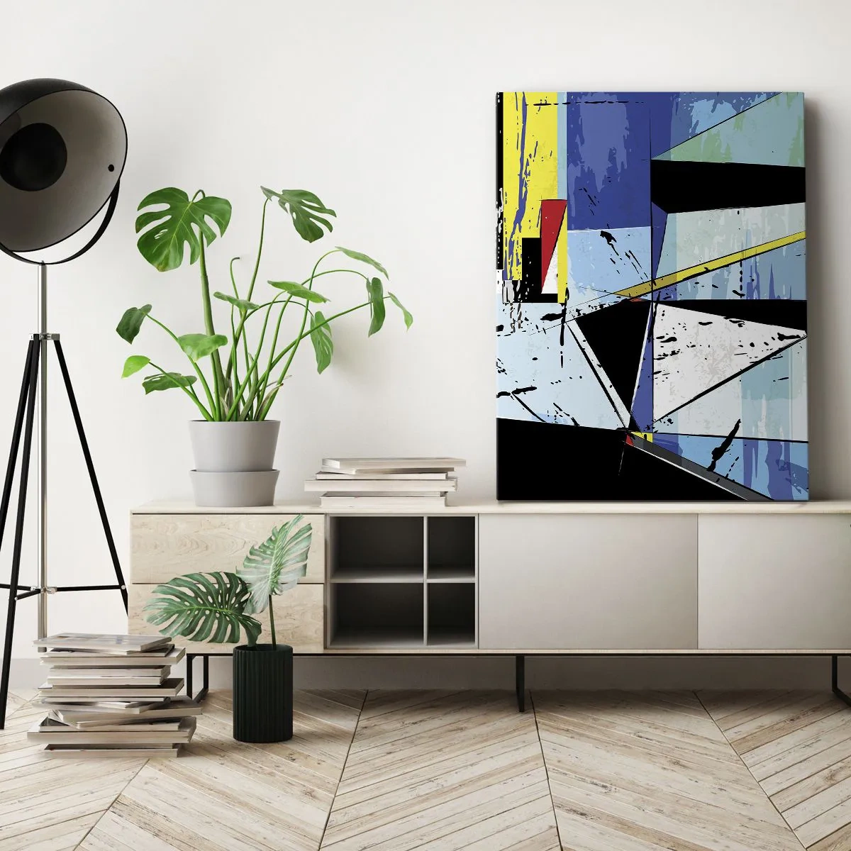 Canvas picture - Looking at the World at an Angle - 80x120 cm