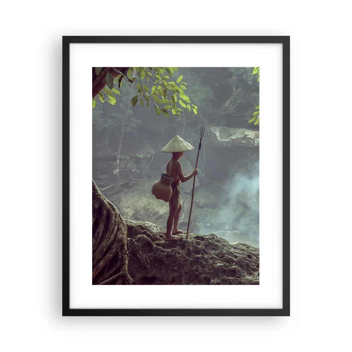 Poster in black frame - Friends with Nature - 40x50 cm