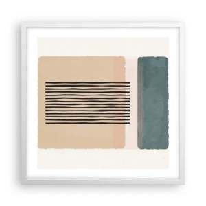 Poster in white frmae - All in Order - 50x50 cm