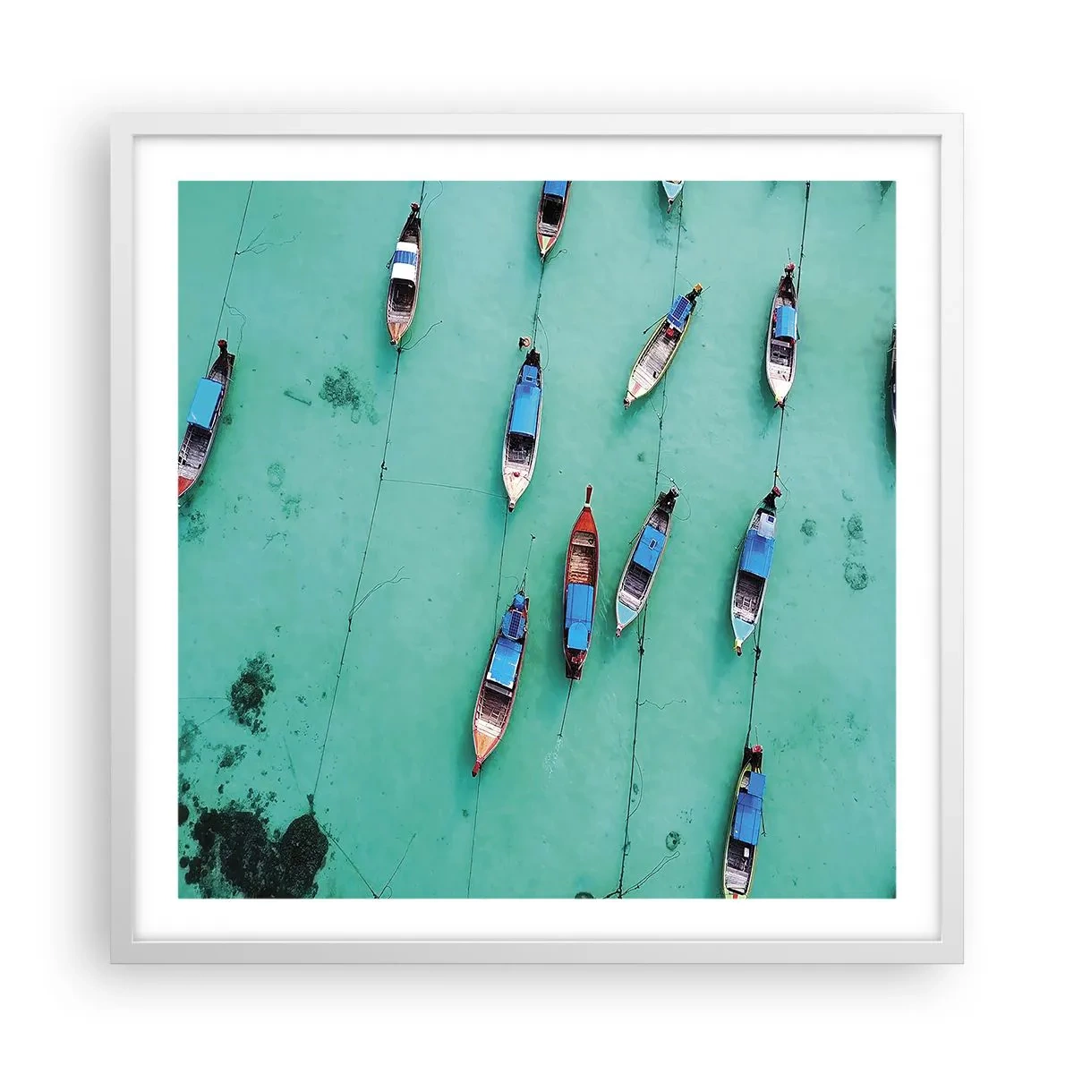 Poster in white frmae - In Joyful Expectation - 60x60 cm