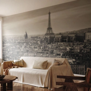 Photo Wallpaper Premium Canvas - Over the Roofs of Paris - City, Paris, Architecture - 350x256 cm