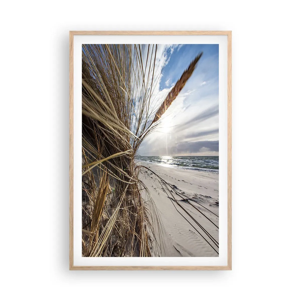 Poster in light oak frame - Enounter of the Elements - 61x91 cm
