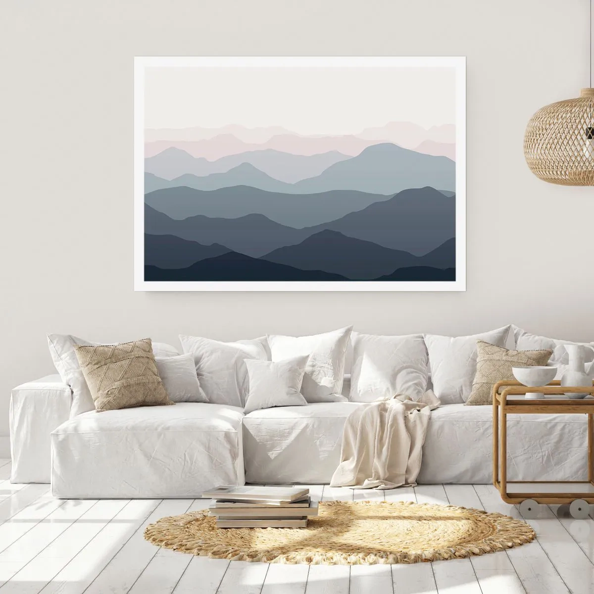 Poster - Mountain Waves - 50x40 cm