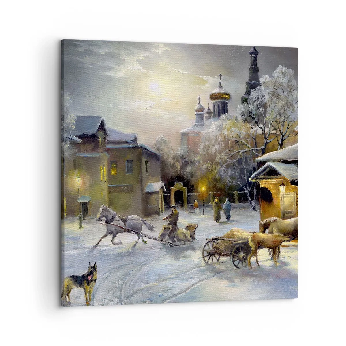 Canvas picture - Magic of Russian Winter - 50x50 cm