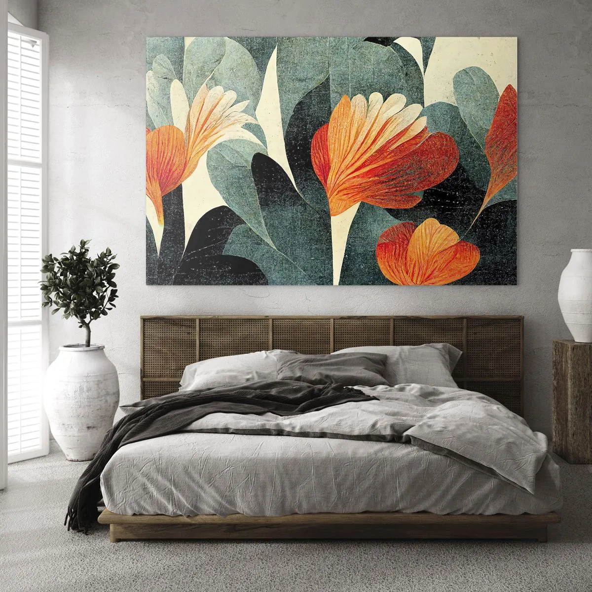 Glass picture - Heat of the Tropics, Coolness of the Ground - 120x80 cm