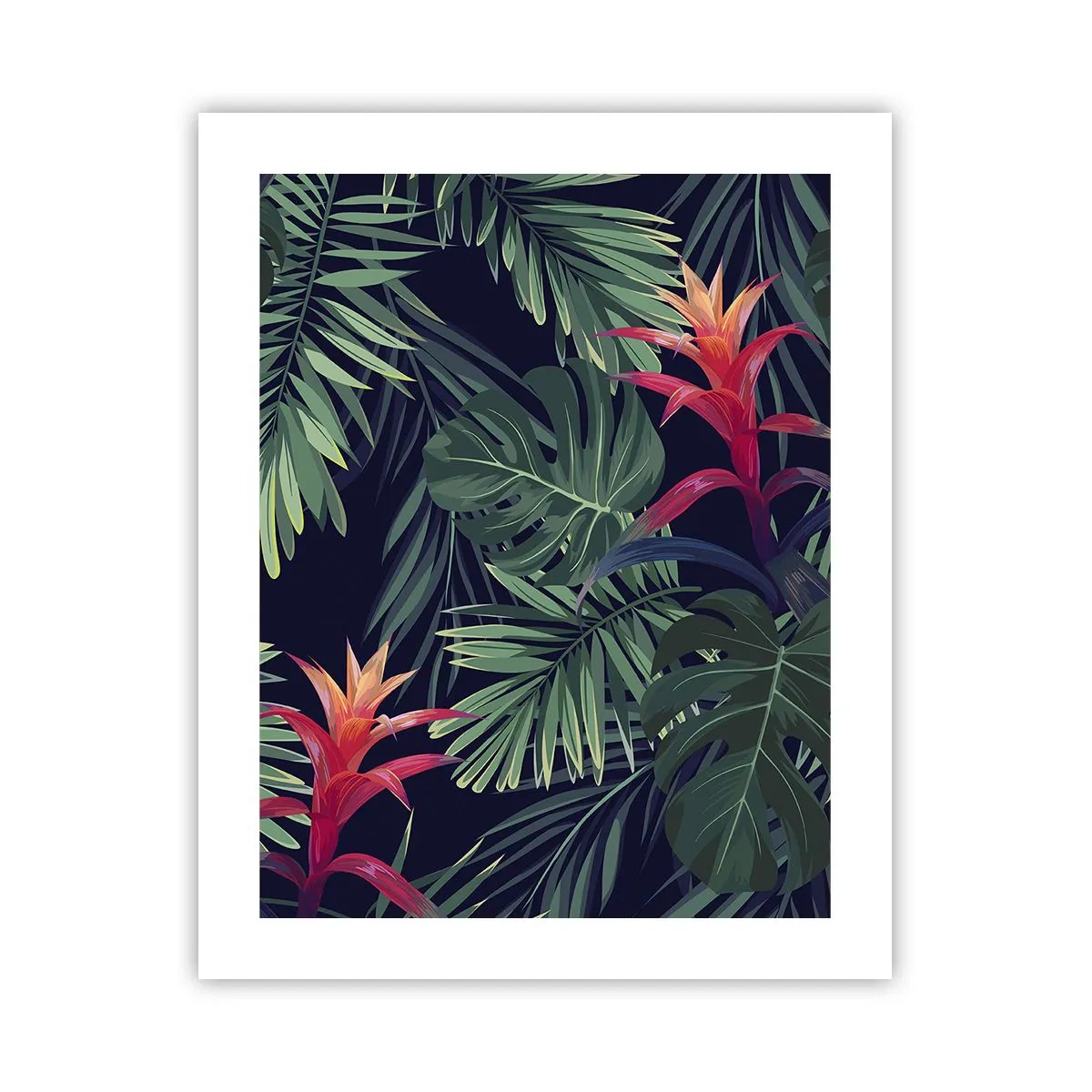 Poster - Burn in Green - 40x50 cm