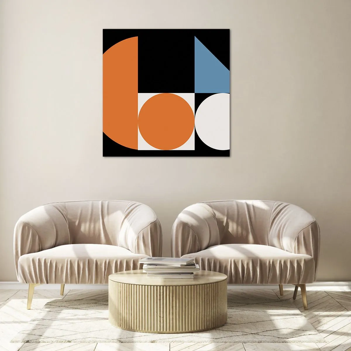 Glass picture - Figure System - 60x60 cm