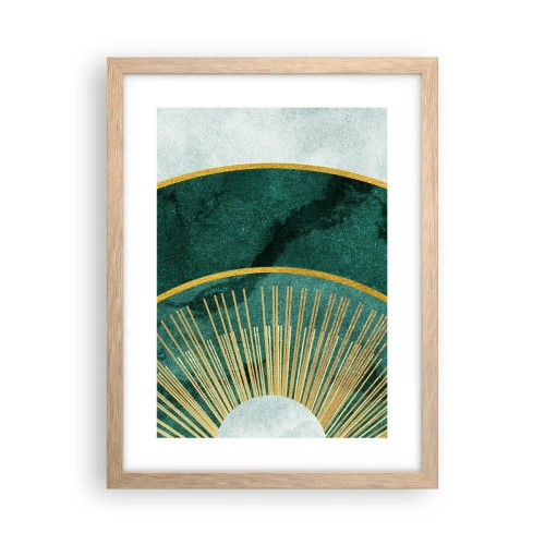 Poster in light oak frame - Another Solar System - 30x40 cm