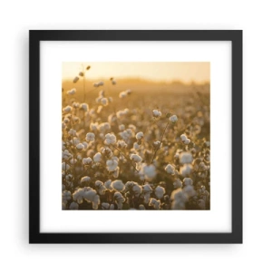 Poster in black frame - Fluffy Field - 30x30 cm