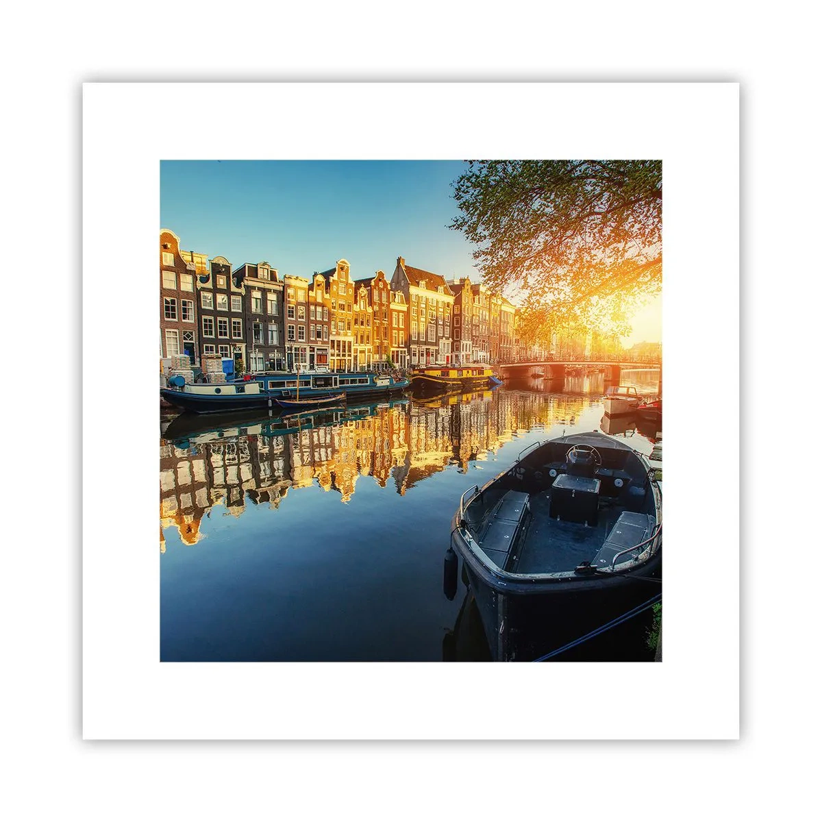 Poster - Morning in Amsterdam - 30x30 cm