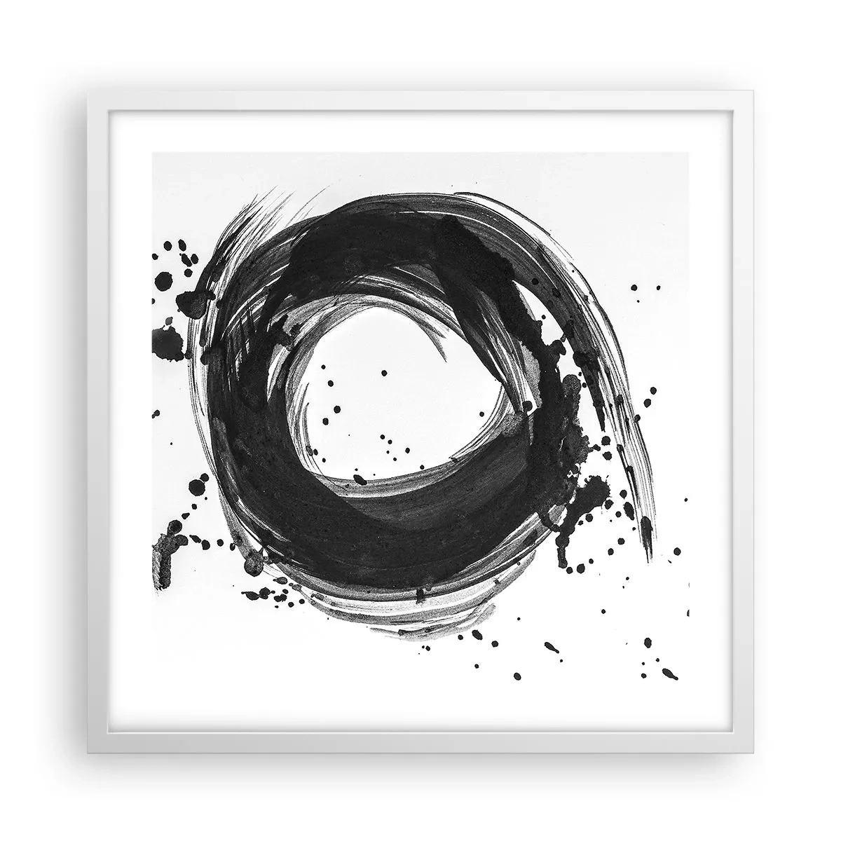 Poster in white frmae - Whirl of Creation - 50x50 cm