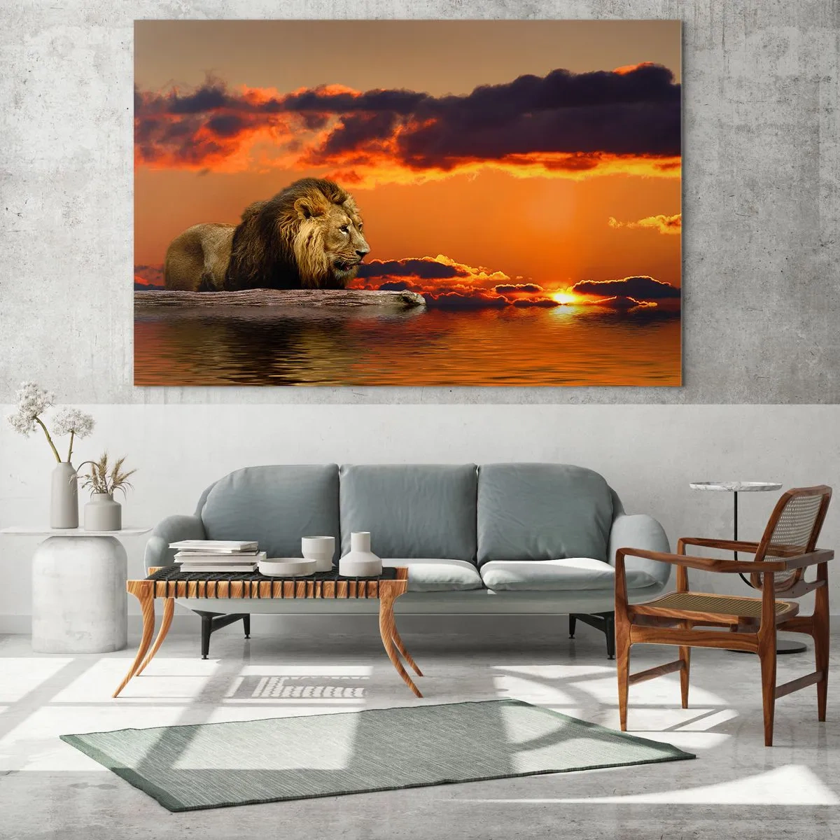 Glass picture - The King of Nature - 120x80 cm
