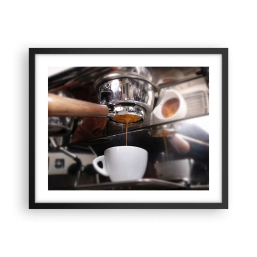 Poster in black frame - Good Moment of the Day - 50x40 cm