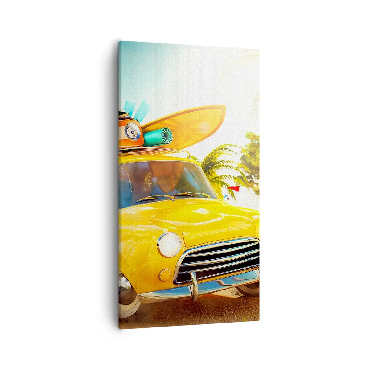 Canvas picture - Happy Travels - 55x100 cm