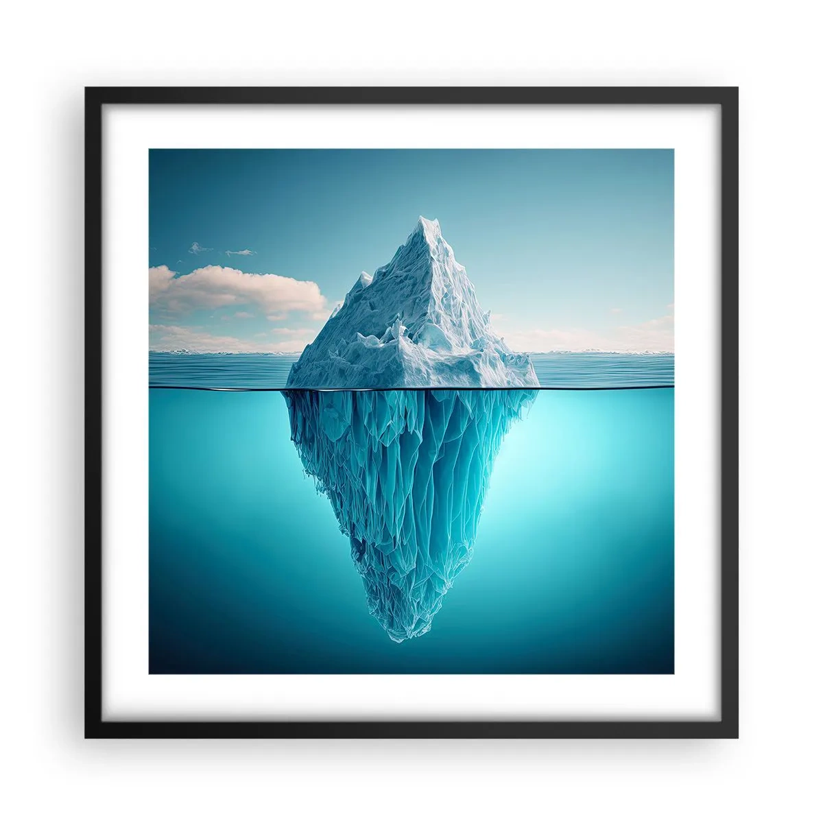 Poster in black frame - Ice Queen - 50x50 cm