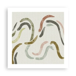 Poster - Cheerful Dance of Abstraction - 50x50 cm