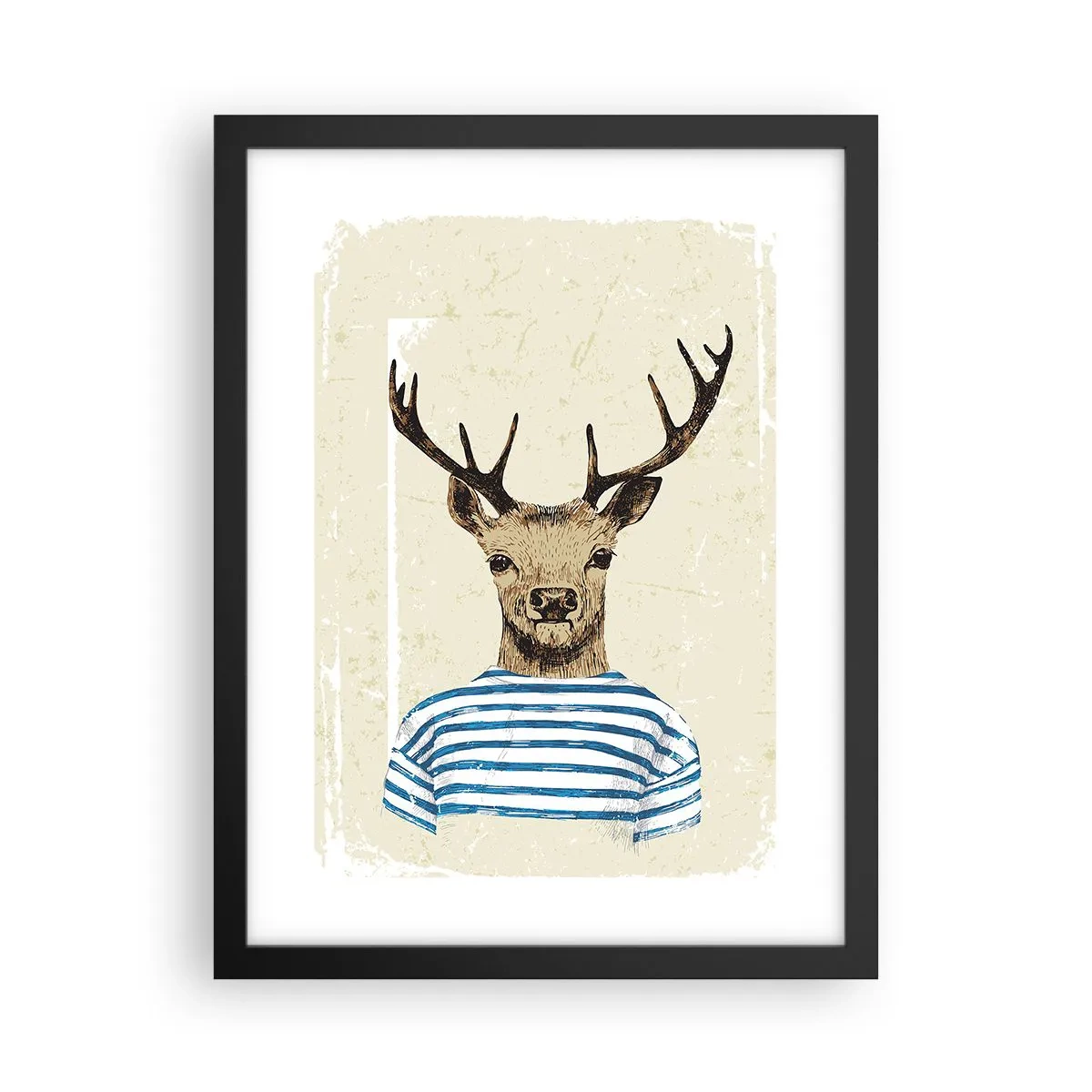 Poster in black frame - Becaue I Like Striped T-Shirts - 30x40 cm
