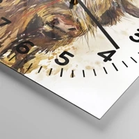 Clock face with numbers