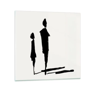 Glass picture - Surely Together? - 50x50 cm