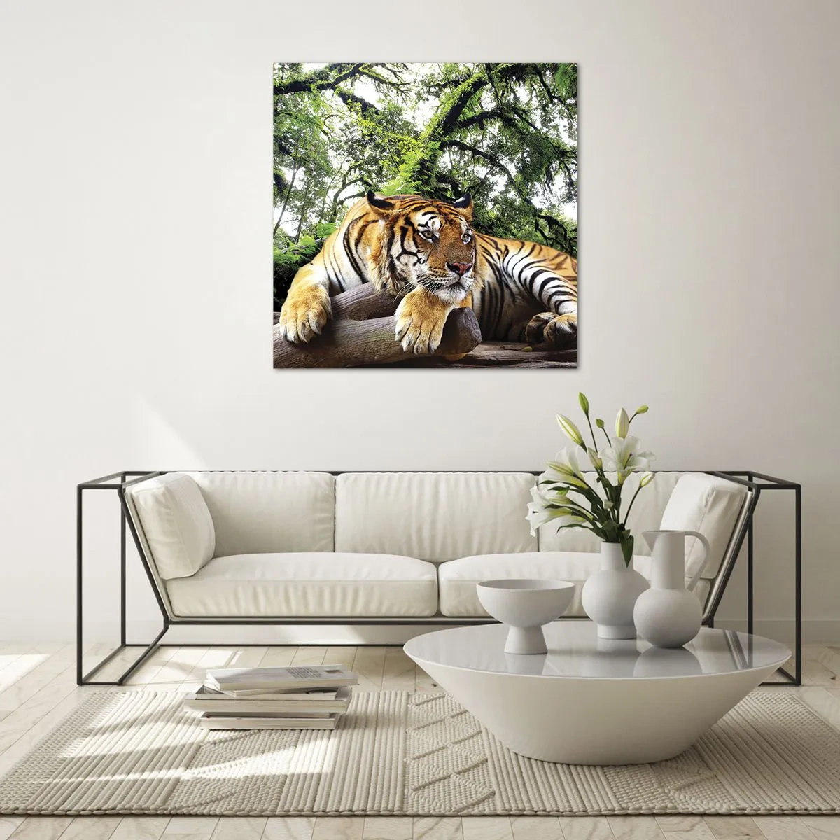 Glass picture - Best Regards - 70x70 cm