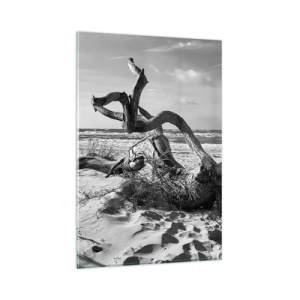 Glass picture - Seaside Sculpture - 80x120 cm