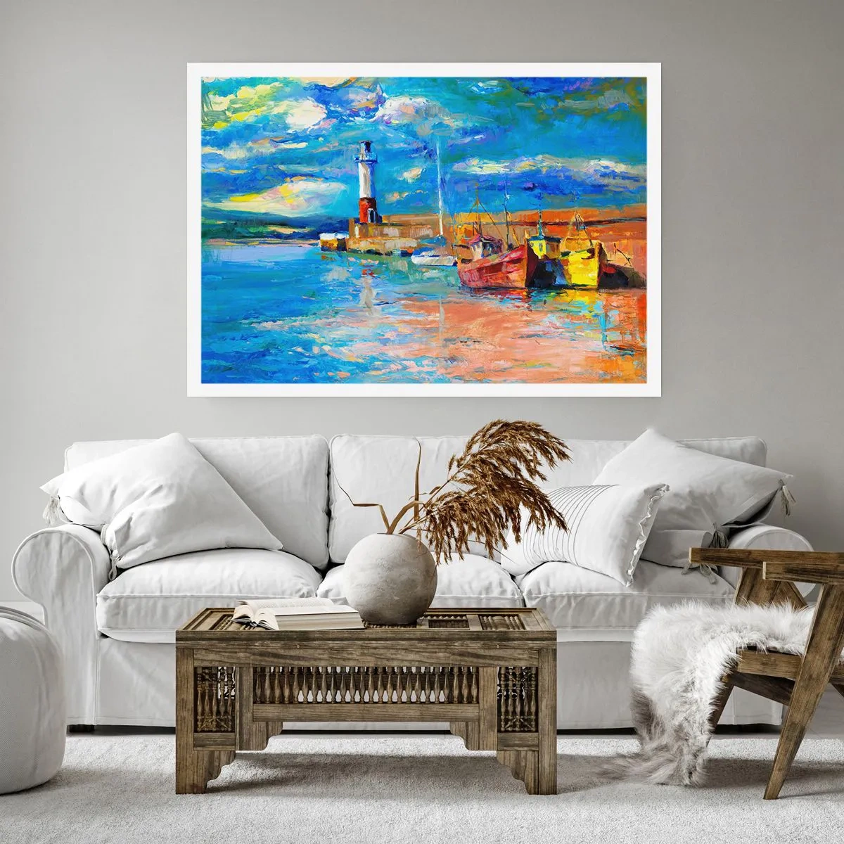 Poster - Afternoon in a Rainbow Bay - 70x50 cm