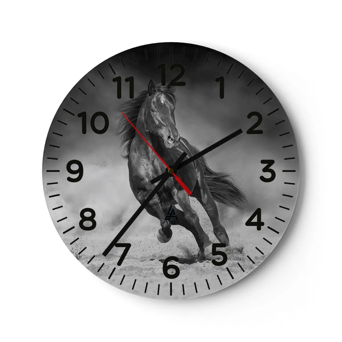 Wall clock - Clock on glass - Worthy of Emir Himself - 40x40 cm