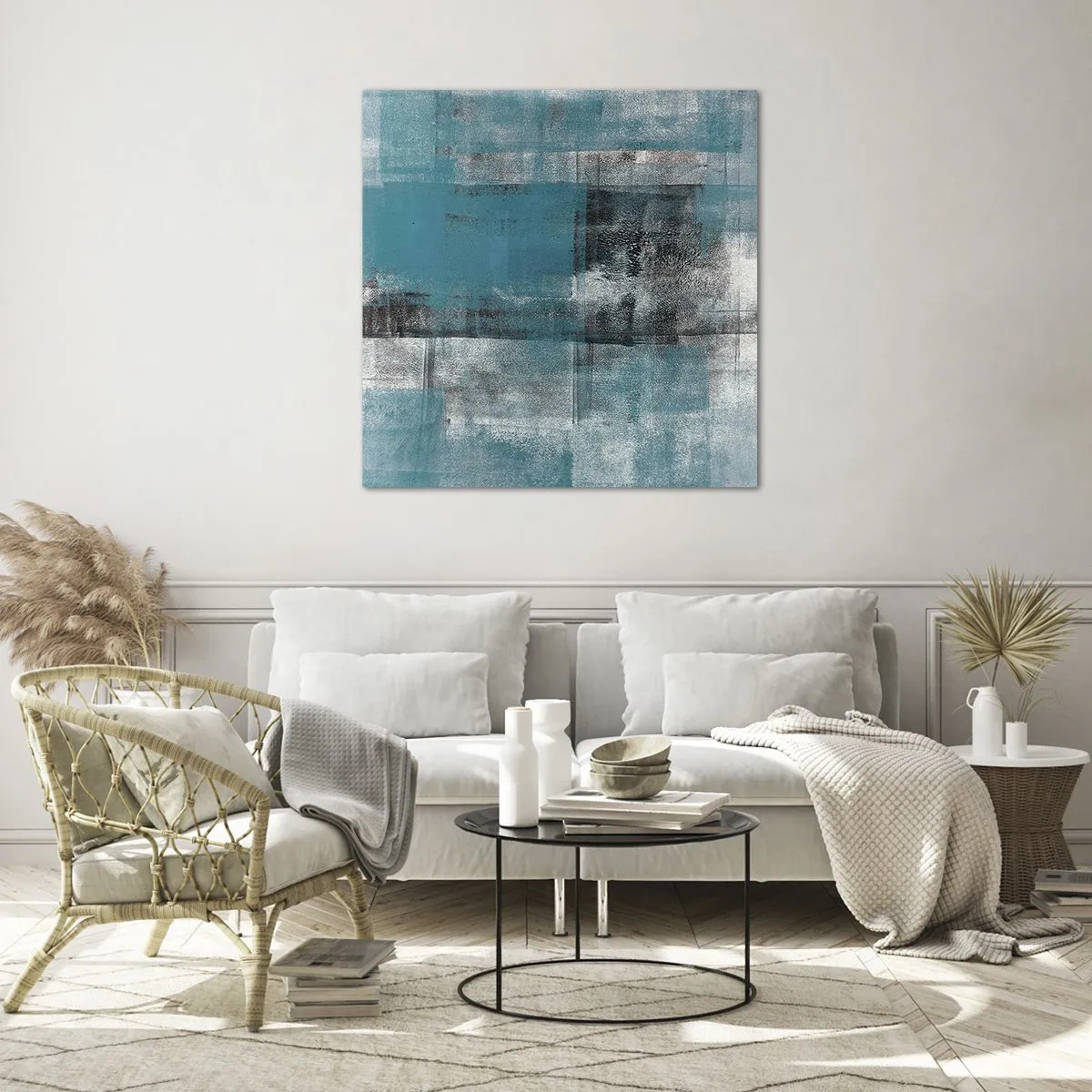 Glass picture - Water and Air - 40x40 cm