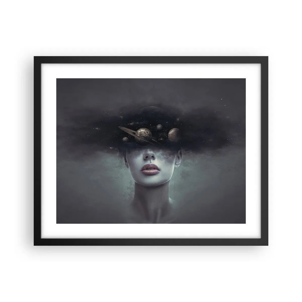 Poster in black frame - And Planets are Revolving… - 50x40 cm