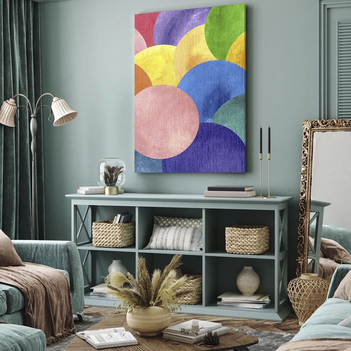 Canvas picture - Primordial Fullness of Life - 55x100 cm