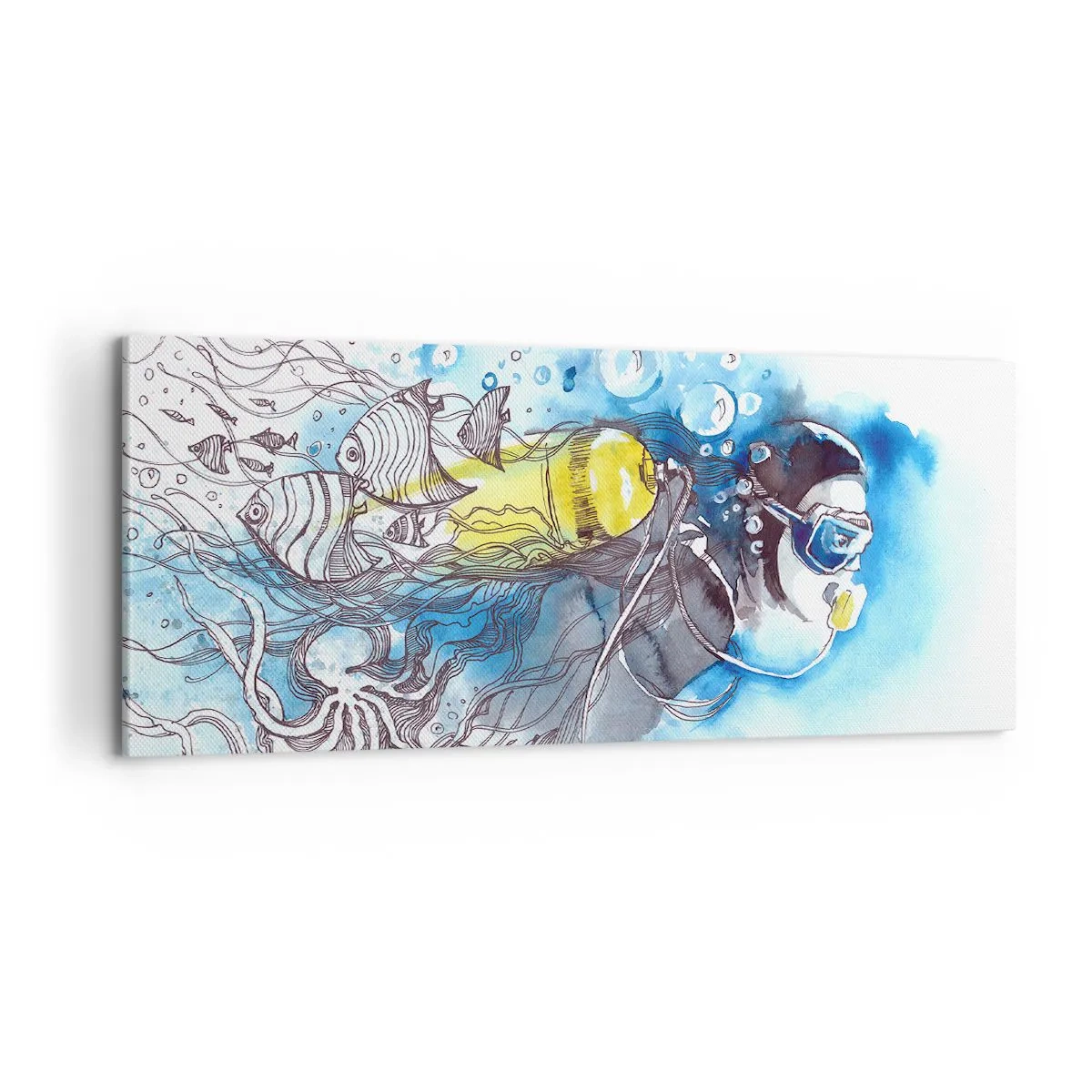 Canvas picture - Big Blue - 100x40 cm