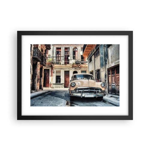 Poster in black frame - Siesta in Havana - 40x30 cm