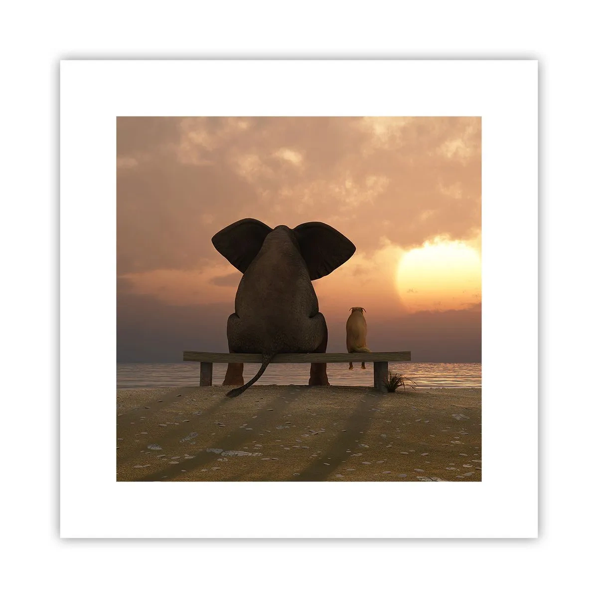 Poster - It Feels Good to Be Quiet Together - 30x30 cm