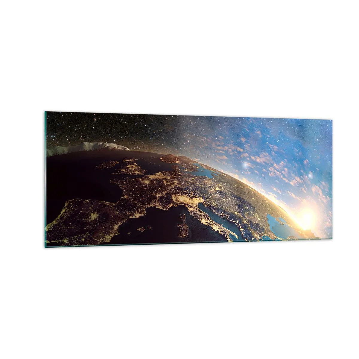 Glass picture - Let's Look at Each Other from a Distance - 100x40 cm