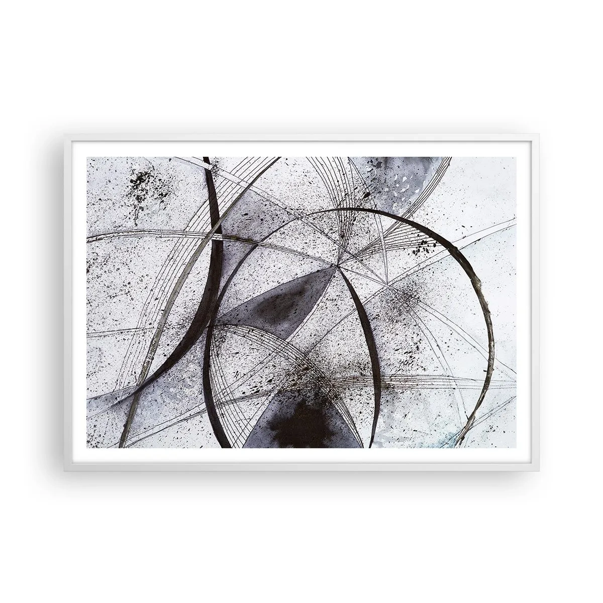 Poster in white frmae - Futuristic Fantasy - 100x70 cm