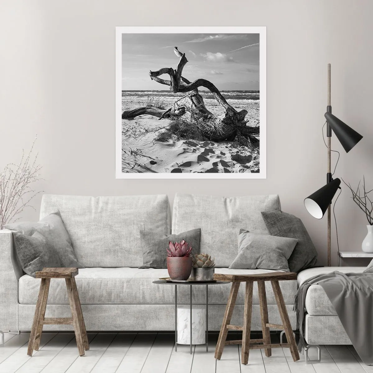 Poster - Seaside Sculpture - 30x30 cm