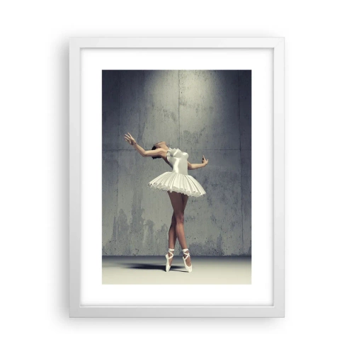 Poster in white frmae - Light like a Bird - 30x40 cm