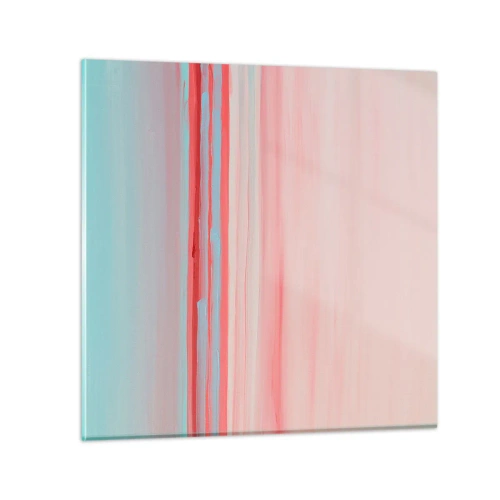 Glass picture - Abstract at Dawn - 40x40 cm