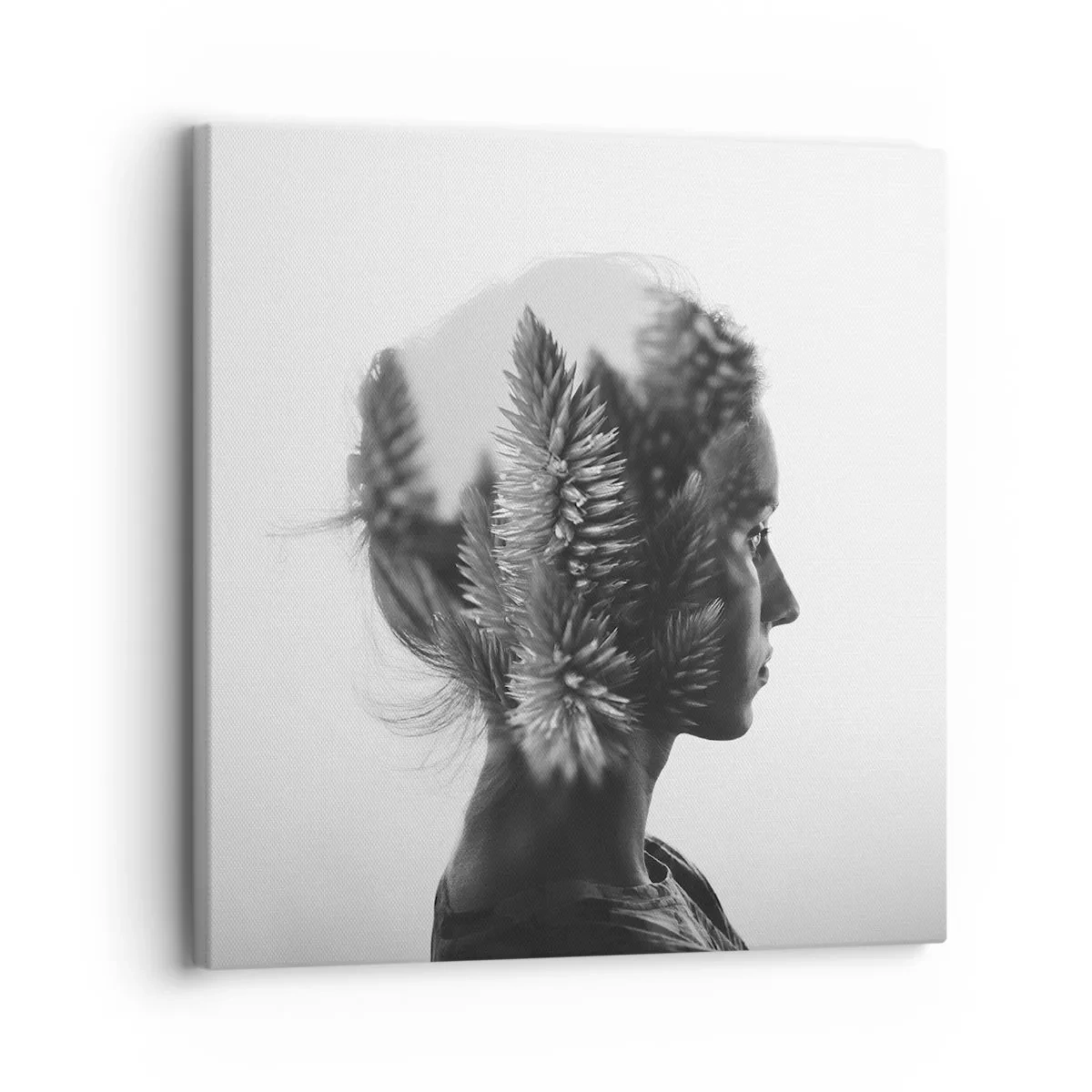 Canvas picture - Lady from a Pinewood Forest - 30x30 cm