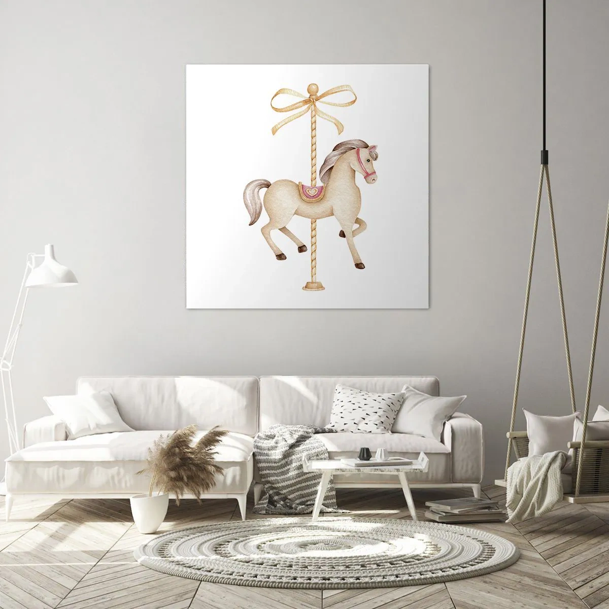 Canvas picture - Graceful Trot - 30x30 cm