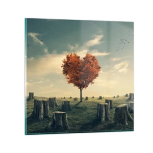 Glass picture - There Is Still Hope - 50x50 cm