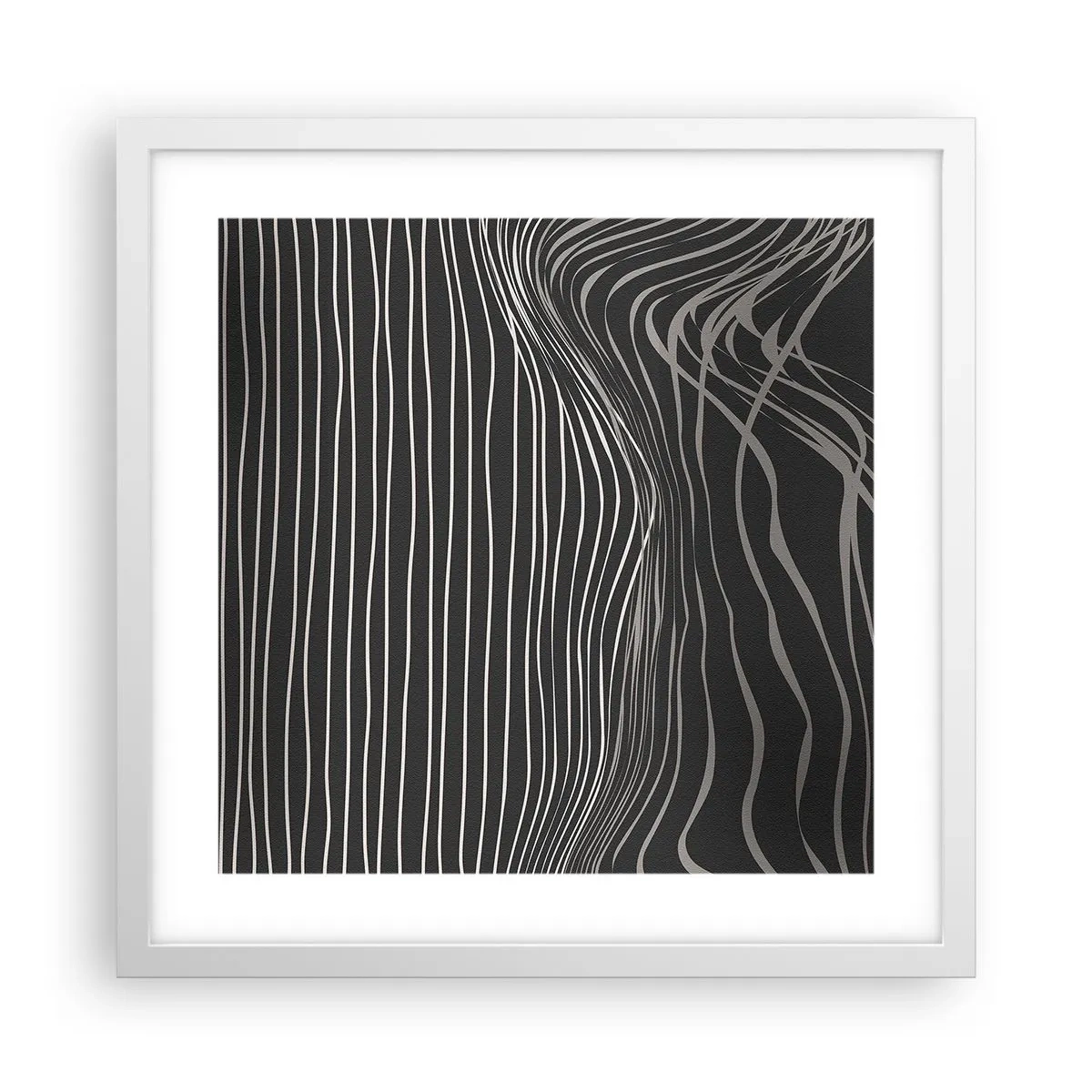 Poster in white frmae - Rhythm and Accent - 40x40 cm