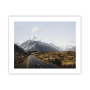 Poster - Road to the Heart of the Mountains - 50x40 cm