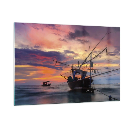 Glass picture - Exotic Evening - 120x80 cm