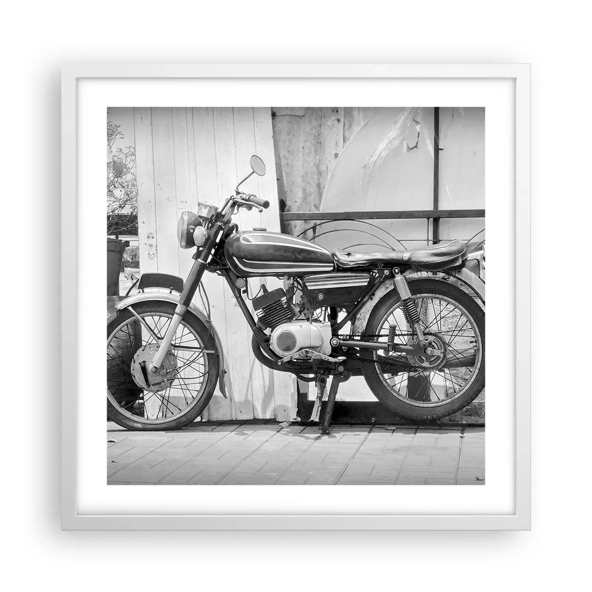 Poster in white frmae - Classics above All - 50x50 cm