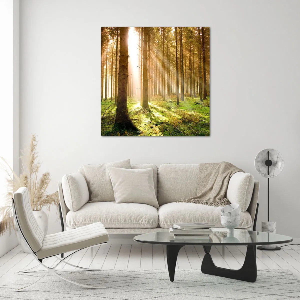 Glass picture - Elfs Will Be Here Soon - 30x30 cm