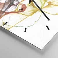 Clock face with lines