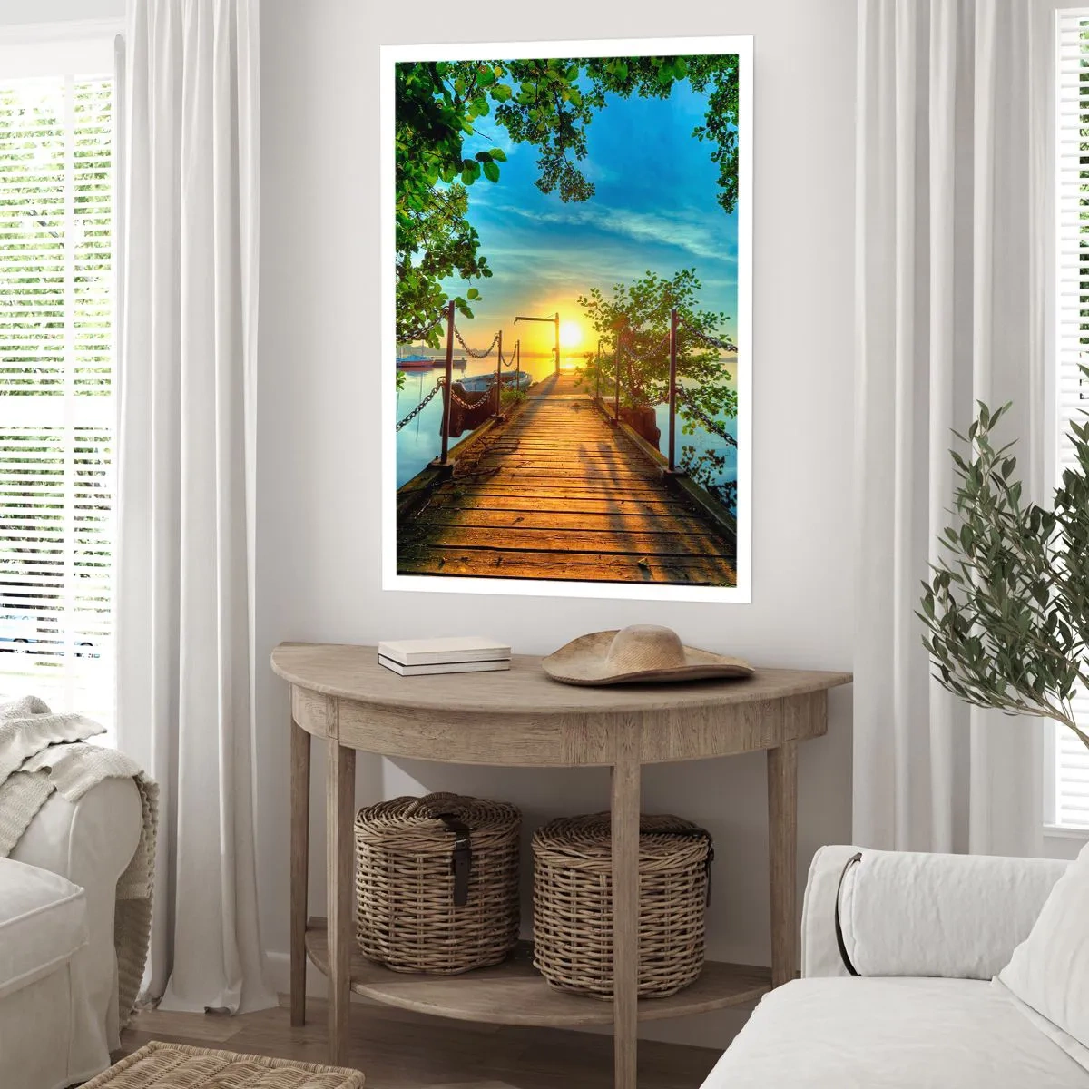 Poster - Sunset by the Water - 61x91 cm